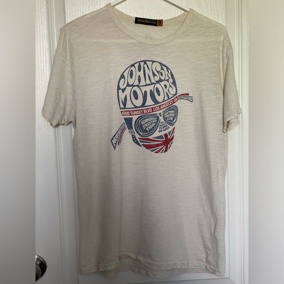 NWOT Johnson Motors Inc Men’s Tee Size M - Picture 1 of 4